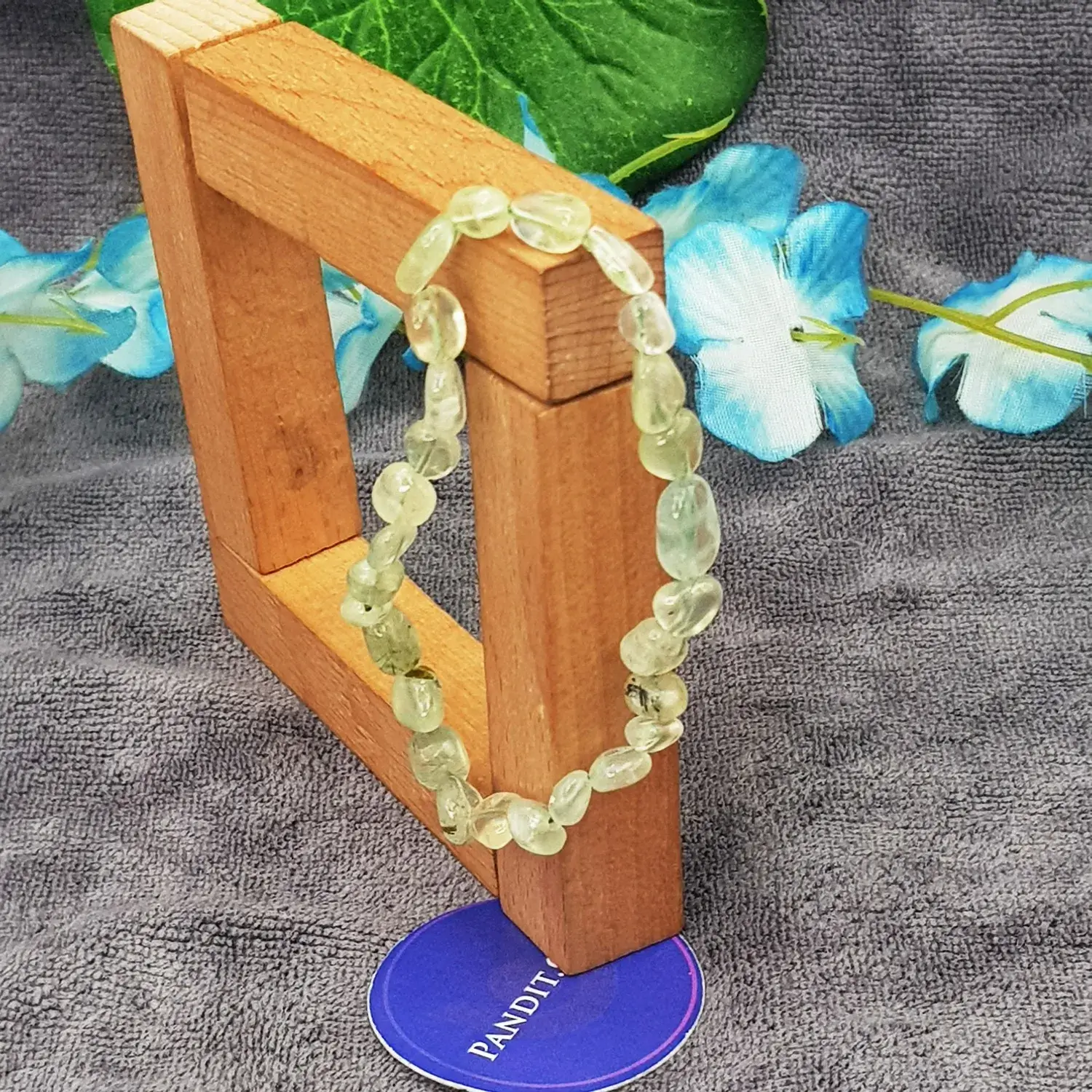 Prehnite Tumble Bracelet - To Relieve Anxiety and Pain - Image 2