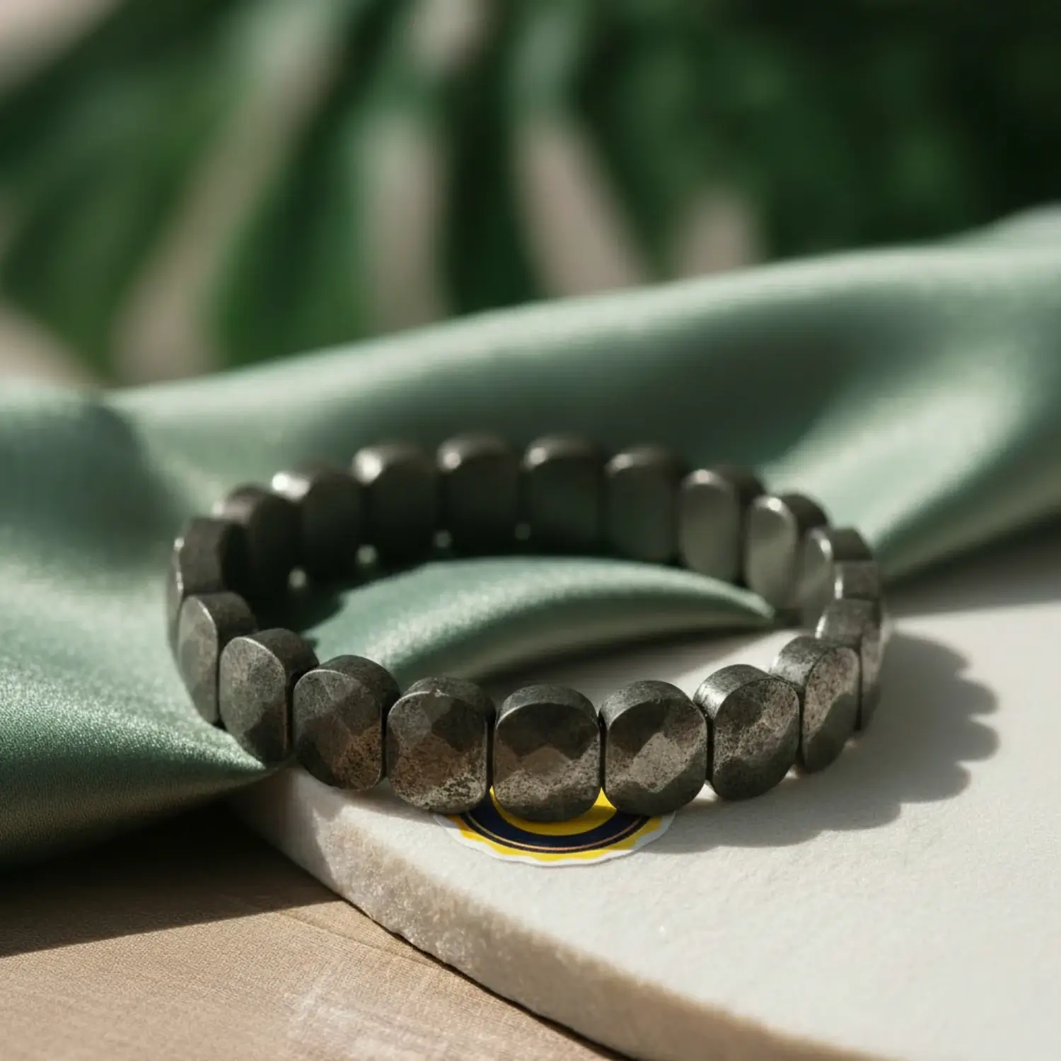 Pyrite Oval Faceted Bracelet - Image 3