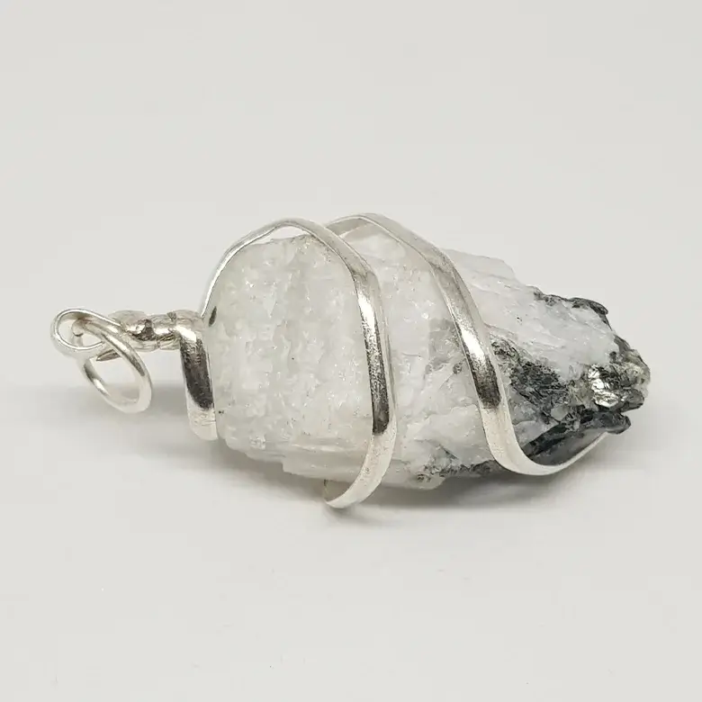 Rainbow Moonstone Spiral Pendant - Image 7