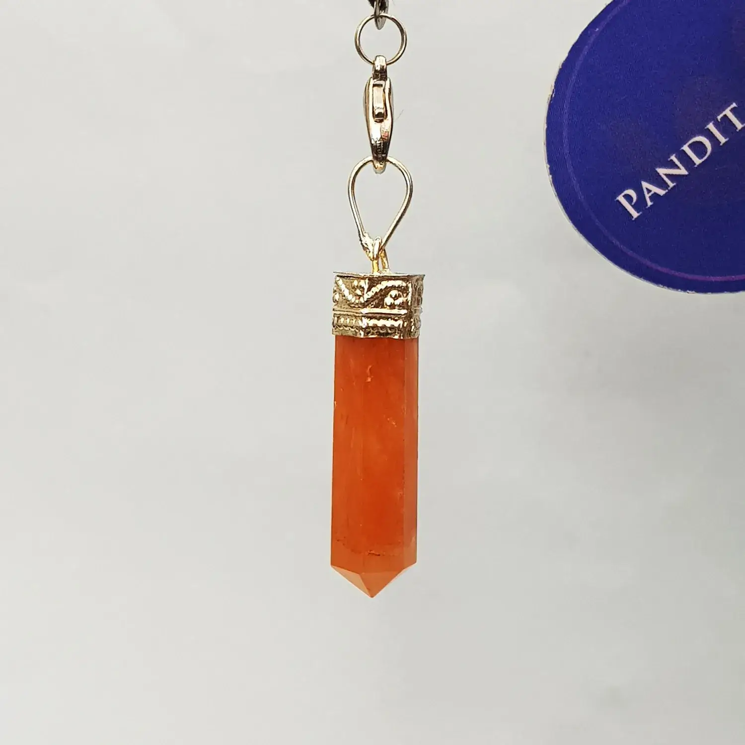 Red Aventurine Cap Pencil Pendant - Image 3