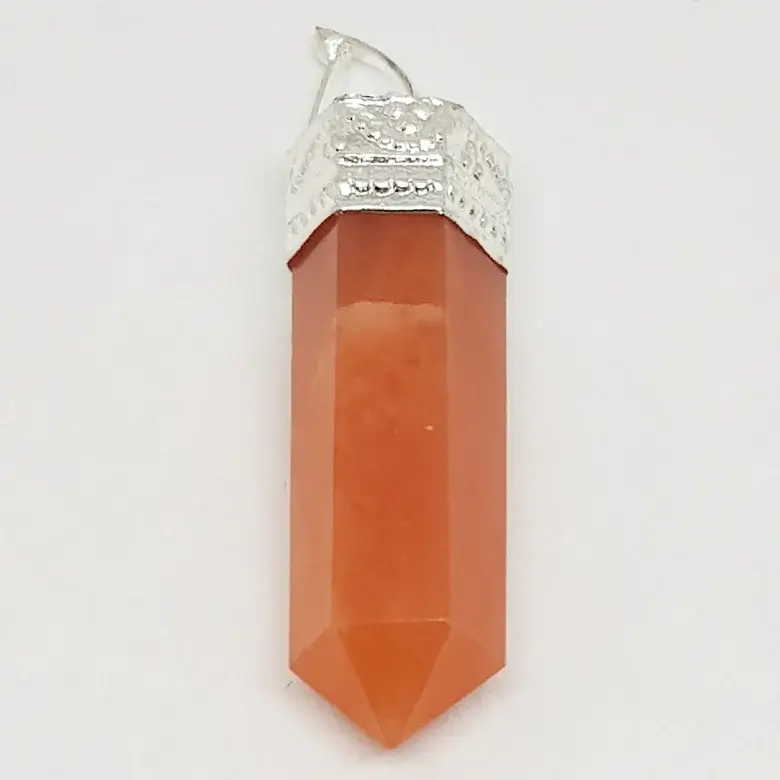 Red Aventurine Cap Pencil Pendant - Image 4