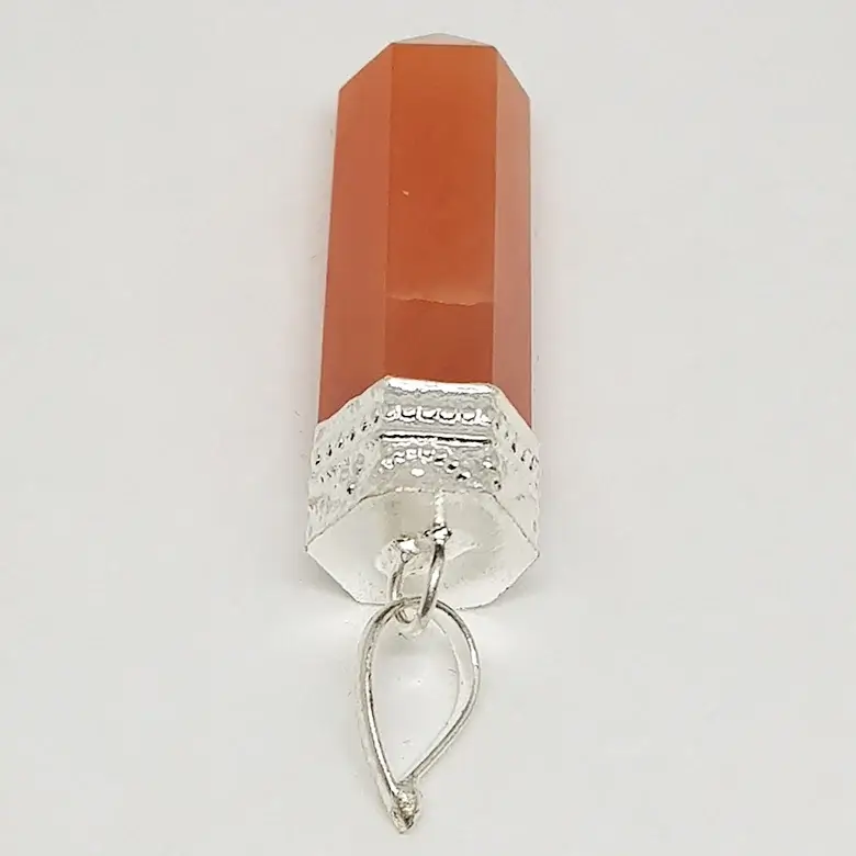Red Aventurine Cap Pencil Pendant - Image 7