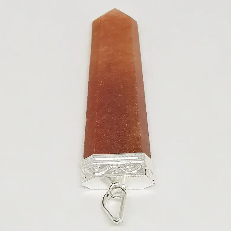 Red Aventurine Om Pencil Pendant - Image 7