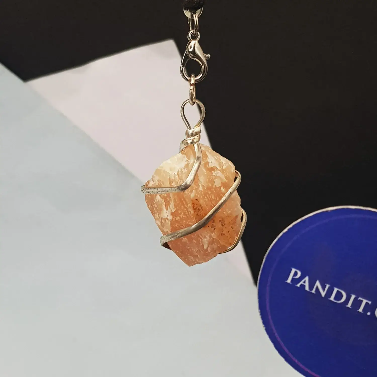 Red Aventurine Spiral Pendant - Image 3