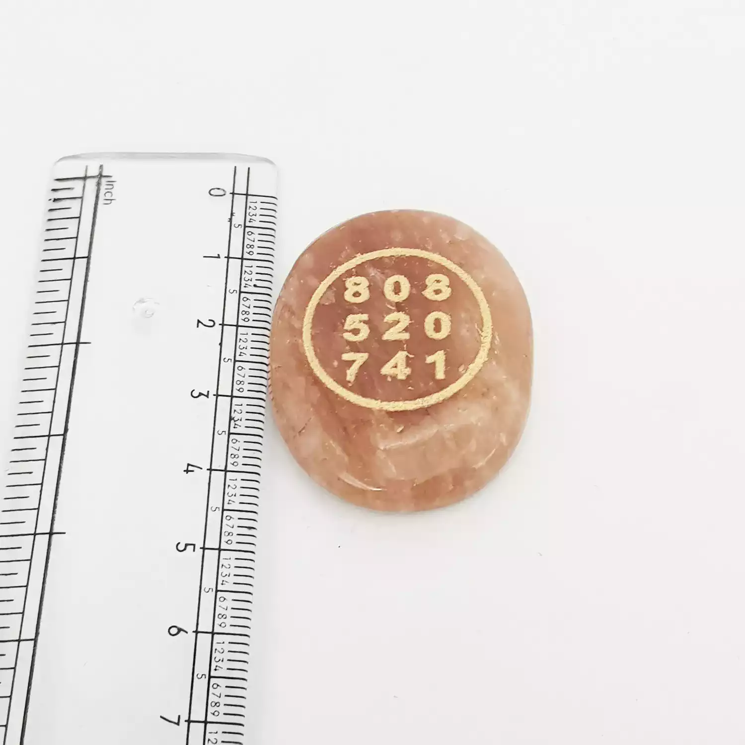 Red Aventurine Zibu Symbol Coin - Image 5
