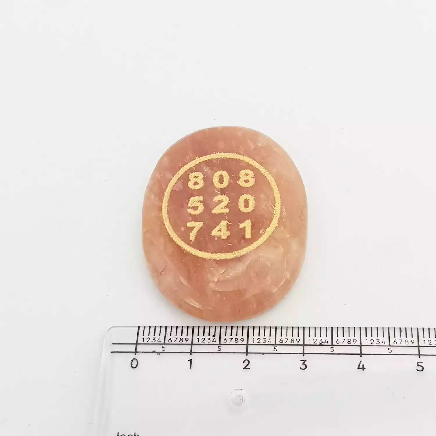 Red Aventurine Zibu Symbol Coin - Image 6