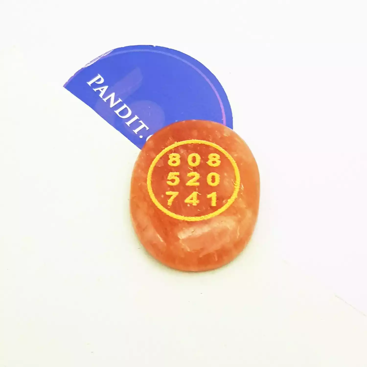 Red Aventurine Zibu Symbol Coin - Image 7