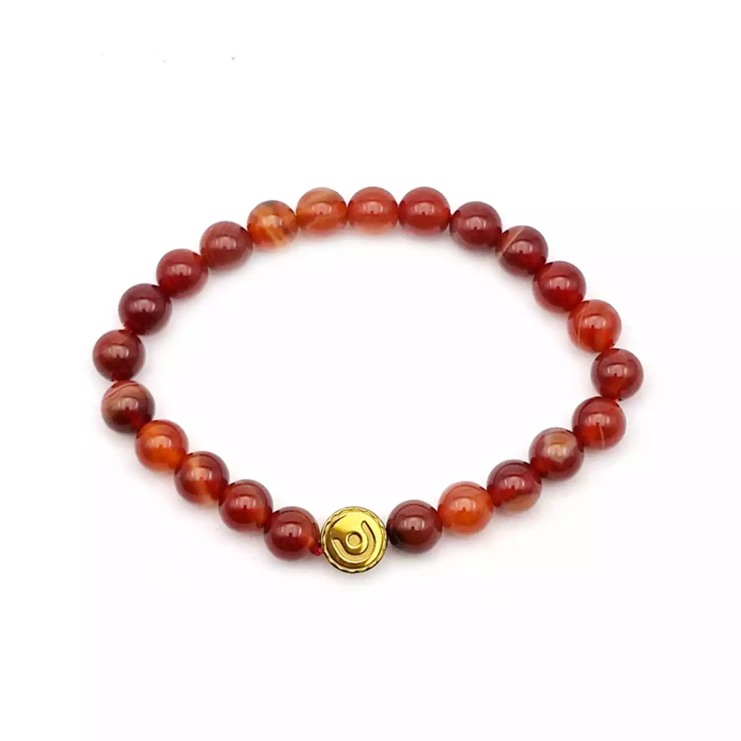 Red Banded Agate Onyx Bracelet - To Heal Evil Eye Effects - Image 5
