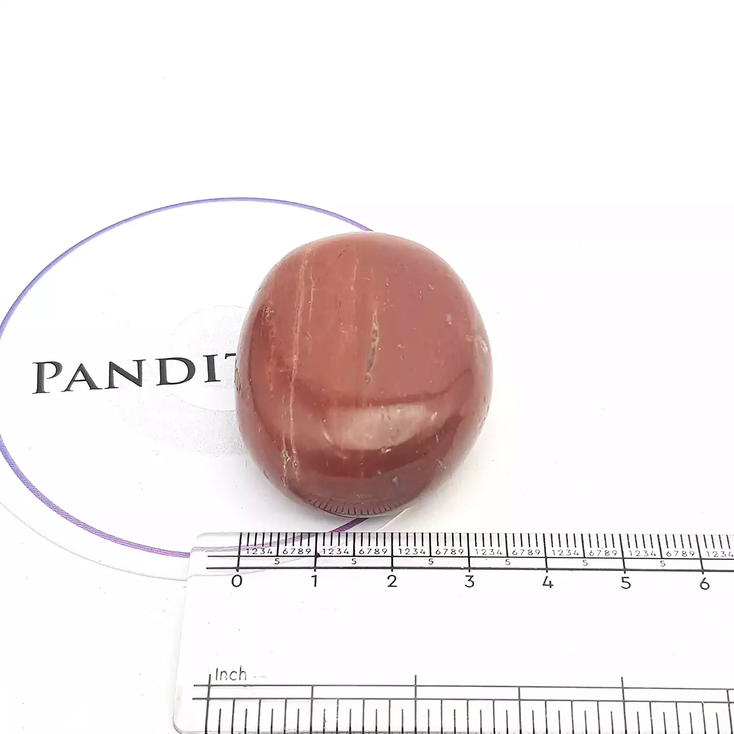 Red Jasper Healing Crystal Palm Stone - Image 6