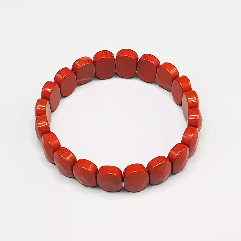 Red Jasper Oval Faceted Bracelet - To Be Grounded & Mature - Image 8