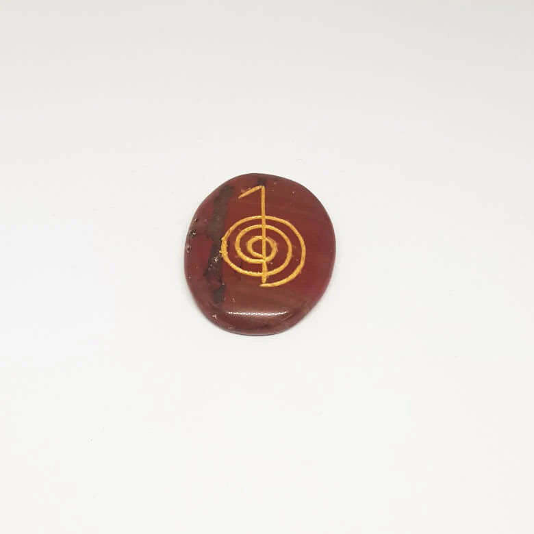 Red Jasper Reiki Symbol Healing Stones Set - For Motivation - Image 4