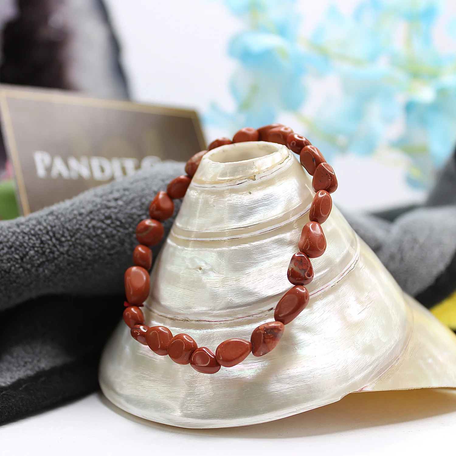 Red Jasper Tumble Bracelet - For Material Gains and Success - Image 4