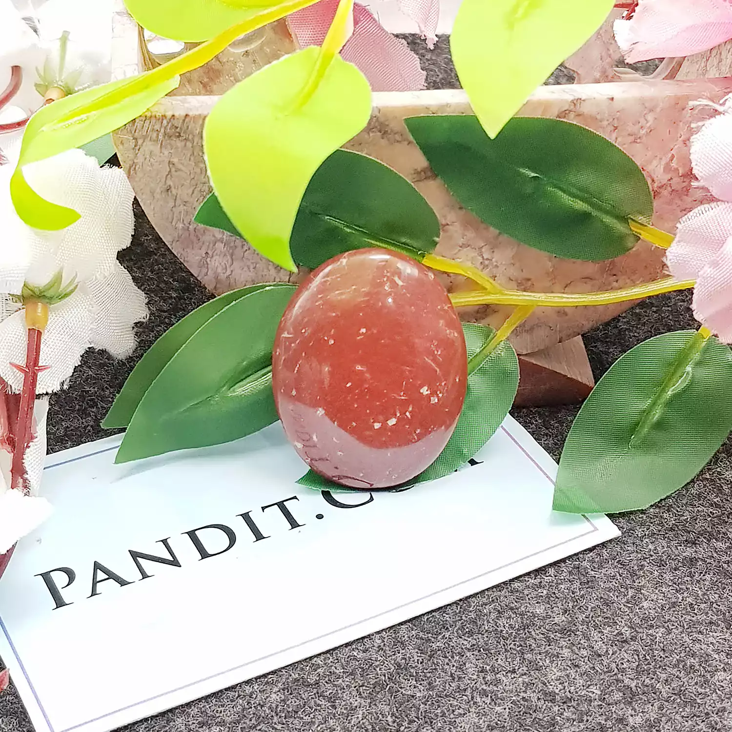 Red Jasper Worry Stone - To Get Strength and Protection