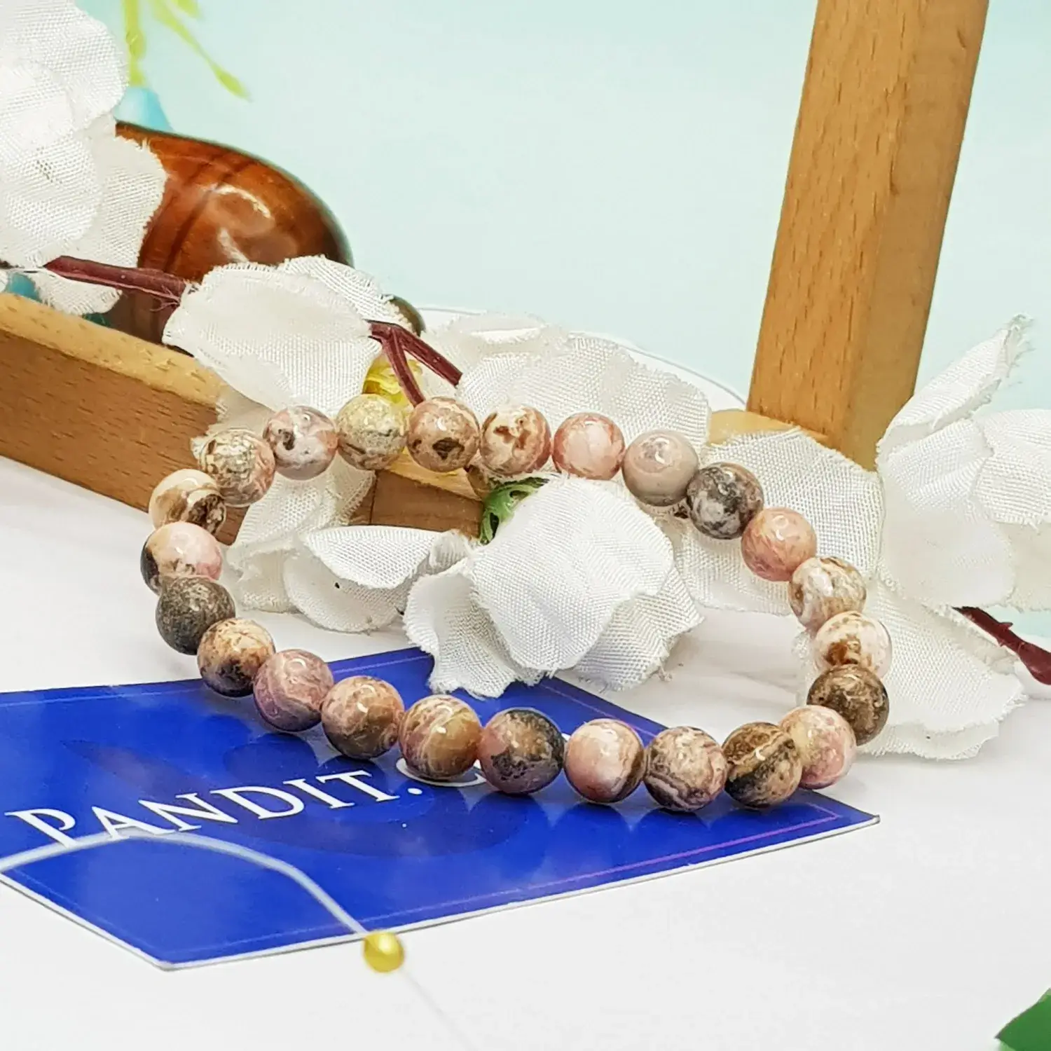 Rhodochrosite Bracelet - To Heal Love Life and Bring Luck