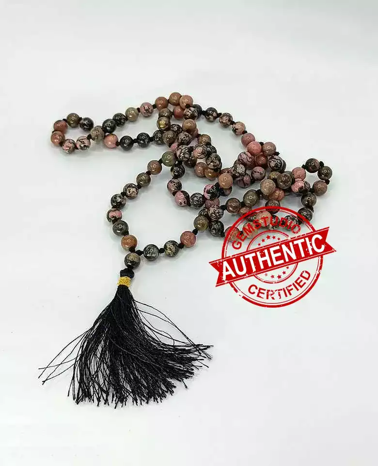 Rhodonite Mala - To Attract the Love of Dream & Calm Anxiety - Image 5