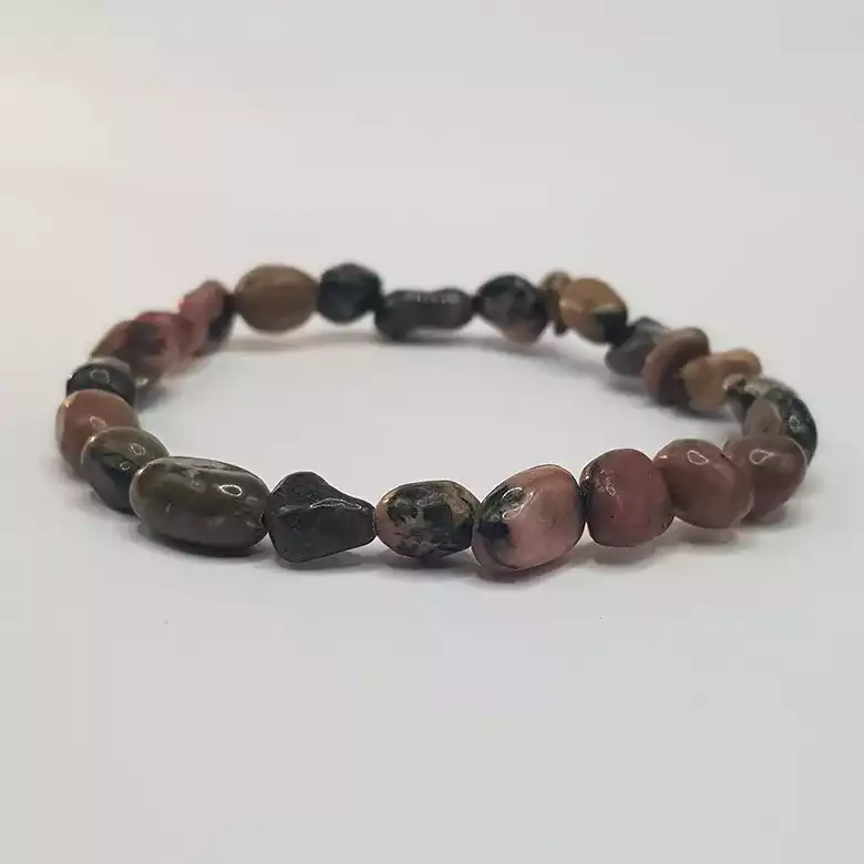 Rhodonite Tumble Bracelet - To Solve Love Problems & Breakups - Image 3