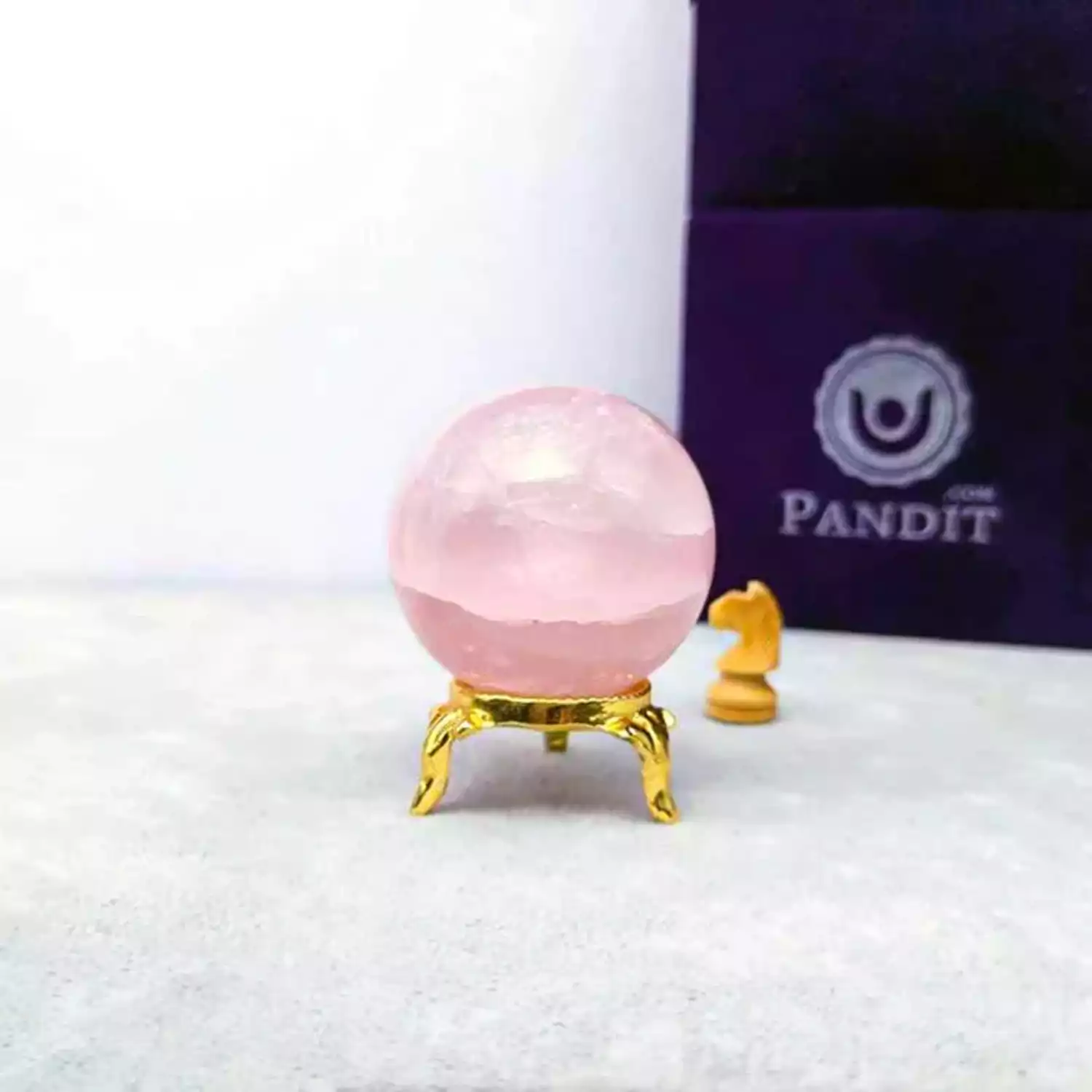 Rose Quartz Crystal Ball - To Encourage Self-Acceptance - Image 5