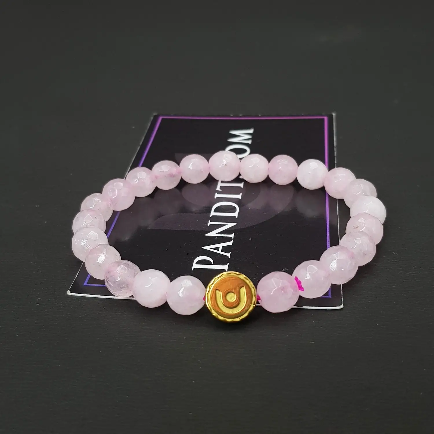 Rose Quartz Diamond Cut Bracelet - To Bring Love to Life - Image 3