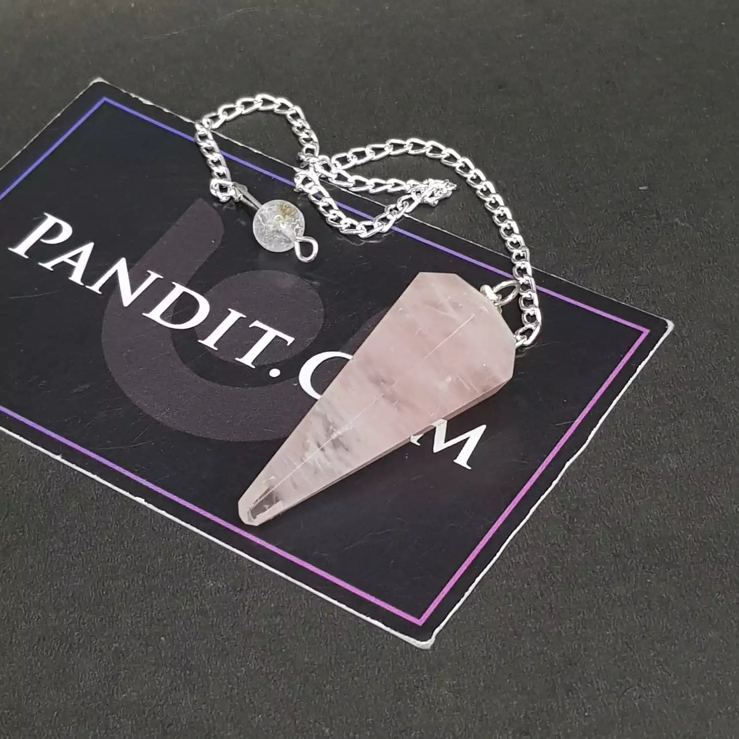 Rose Quartz Dowsing Pendulum - Image 3