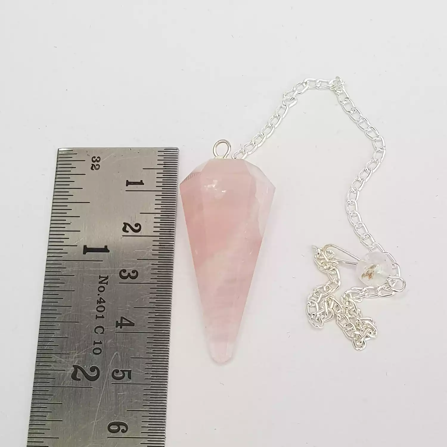 Rose Quartz Dowsing Pendulum - Image 4