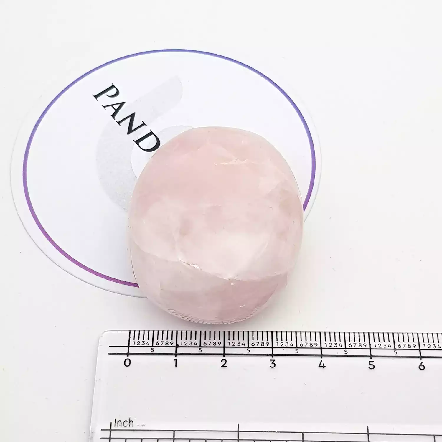 Rose Quartz Healing Crystal Palm Stone - Image 5