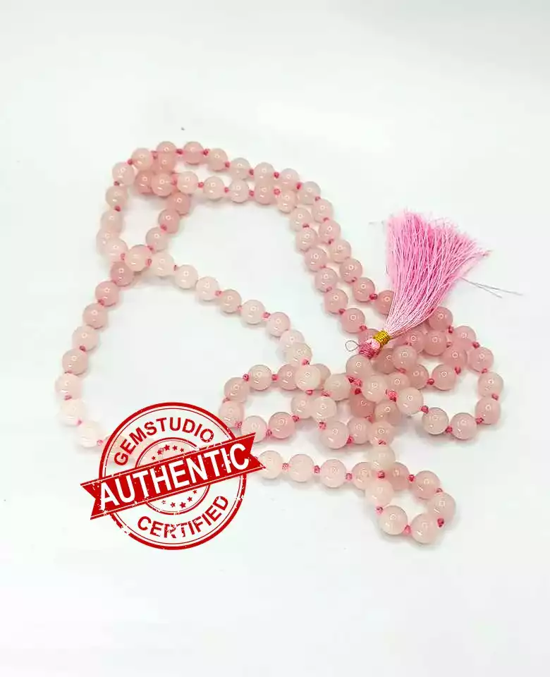 Rose Quartz Mala - To Enhance Beauty & Develop Self-Love - Image 6