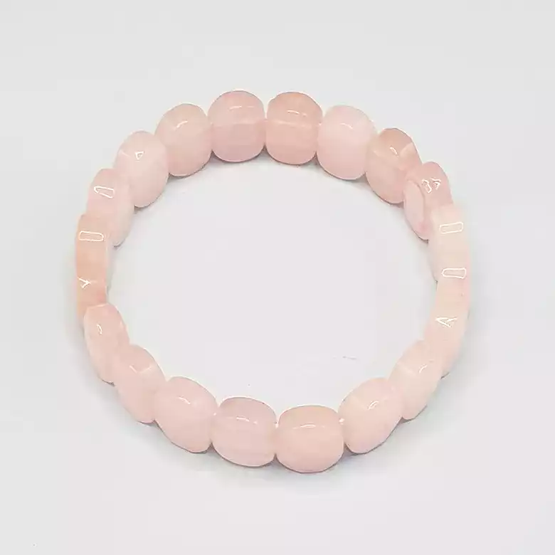 Rose Quartz Oval Faceted Bracelet - To be Creative & Wealthy - Image 6