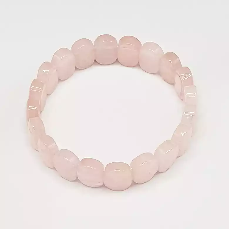 Rose Quartz Oval Faceted Bracelet - To be Creative & Wealthy - Image 8