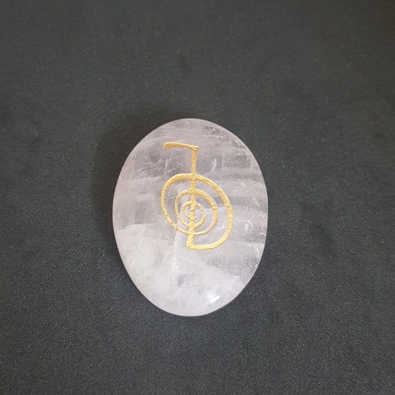 Rose Quartz Reiki Symbol Healing Stones Set - For Happiness - Image 6