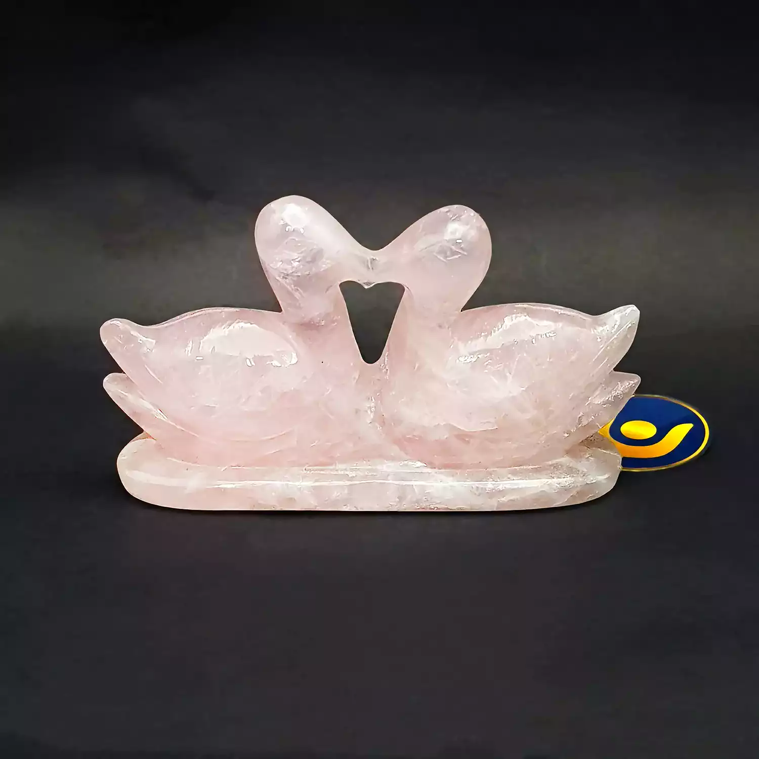 Rose Quartz Swan Love Birds - Image 3