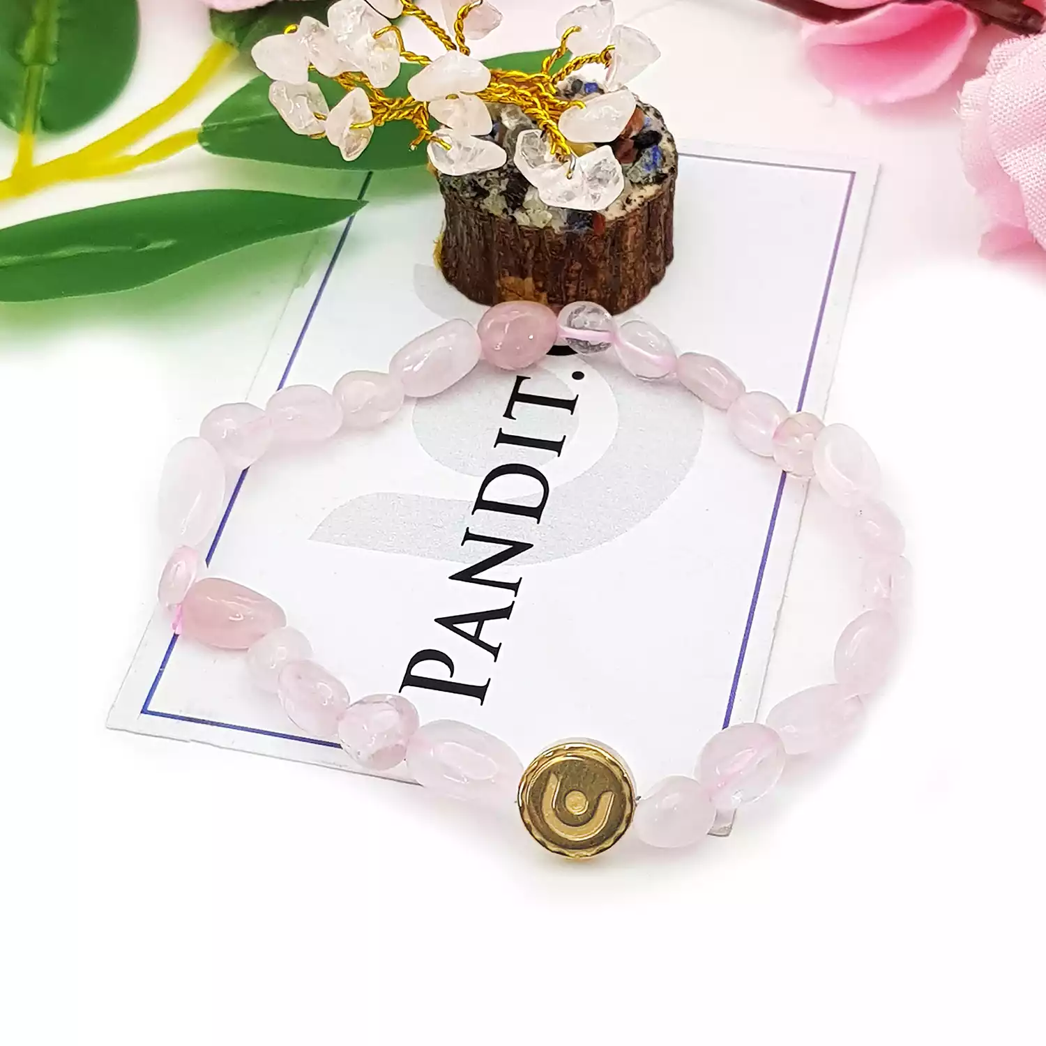 Rose Quartz Tumble Bracelet - To Enhance Beauty & Happiness