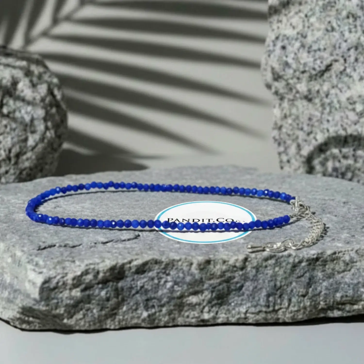 Royal Blue Chalcedony Anklet