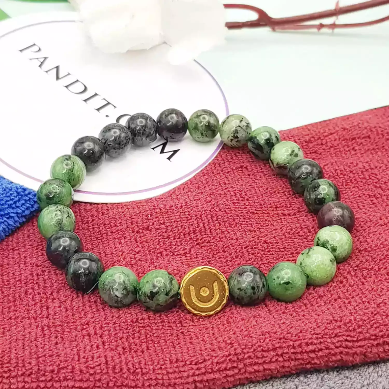 Ruby Zoisite Bracelet - For a Vibrant and Joyful Life