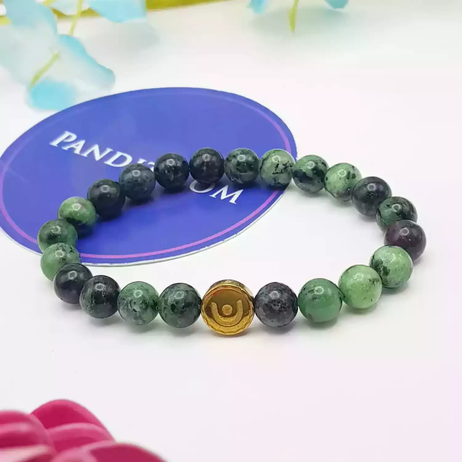 Ruby Zoisite Bracelet - For a Vibrant and Joyful Life - Image 2