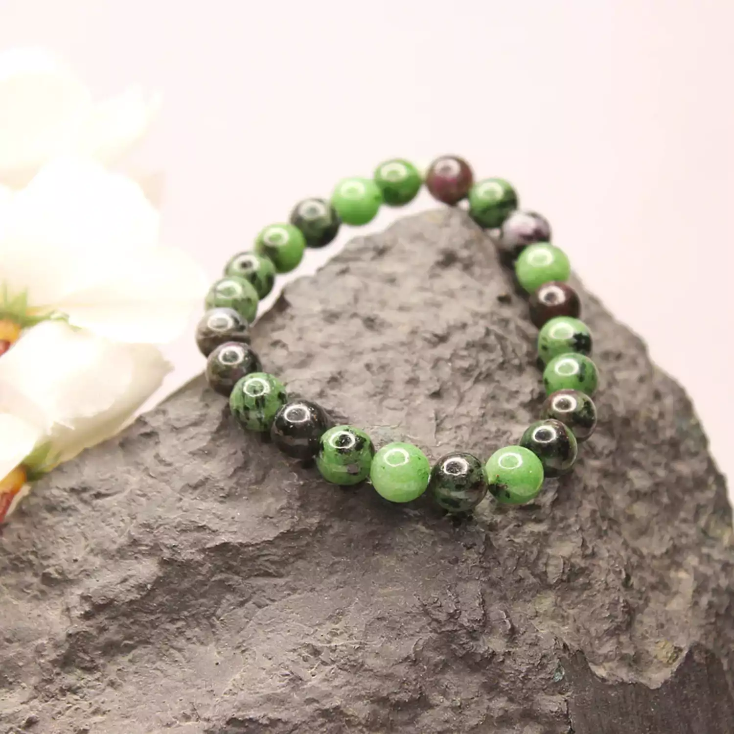 Ruby Zoisite Bracelet - For a Vibrant and Joyful Life - Image 4