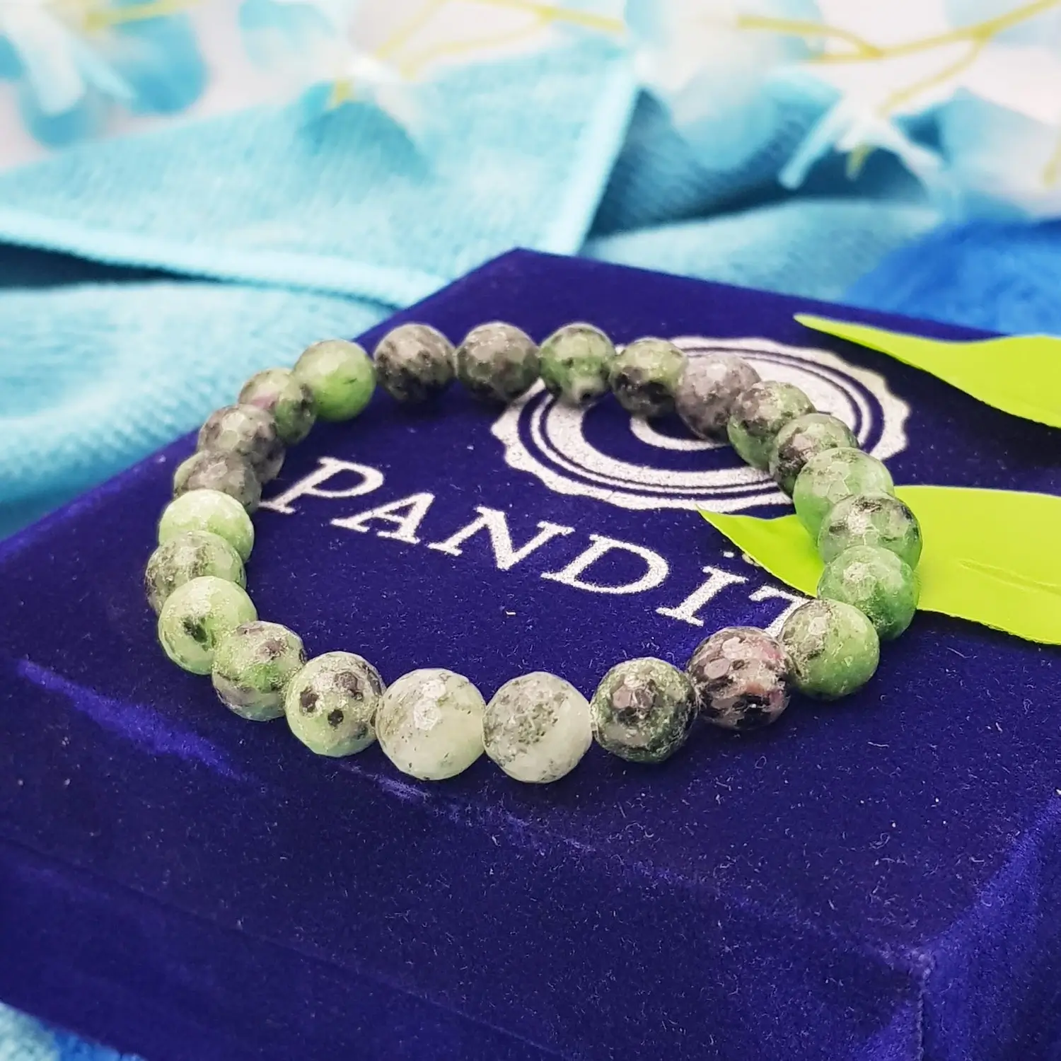 Ruby Zoisite Diamond Cut Bracelet - To Increases Fertility