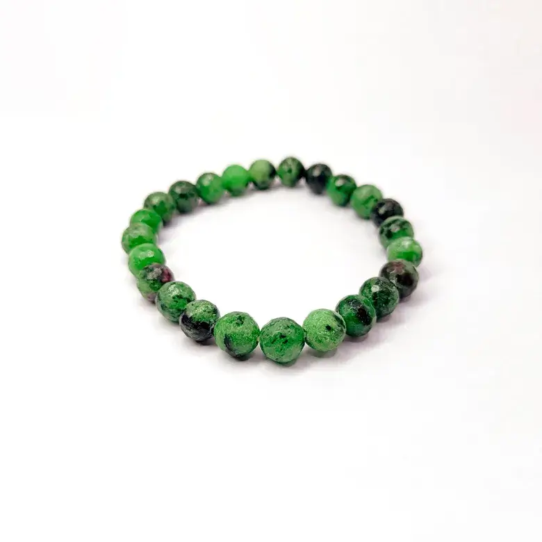 Ruby Zoisite Diamond Cut Bracelet - To Increases Fertility - Image 6