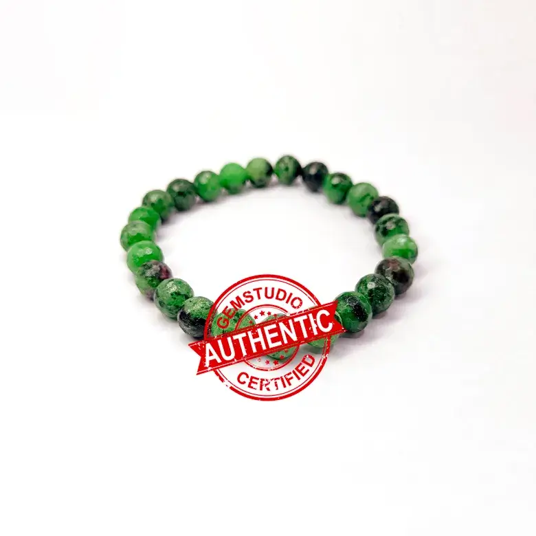 Ruby Zoisite Diamond Cut Bracelet - To Increases Fertility - Image 7