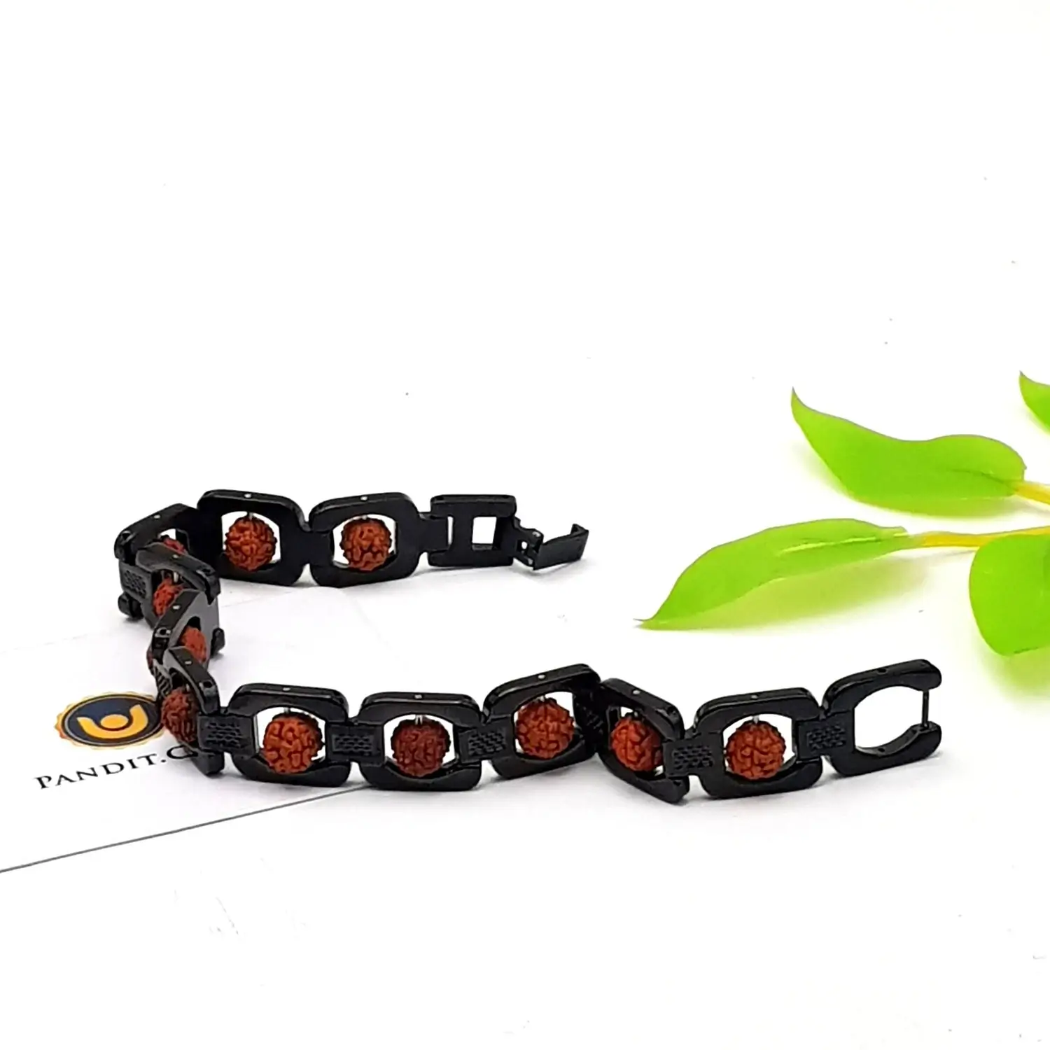 Rudraksha Bracelet – Black Metal - Image 2