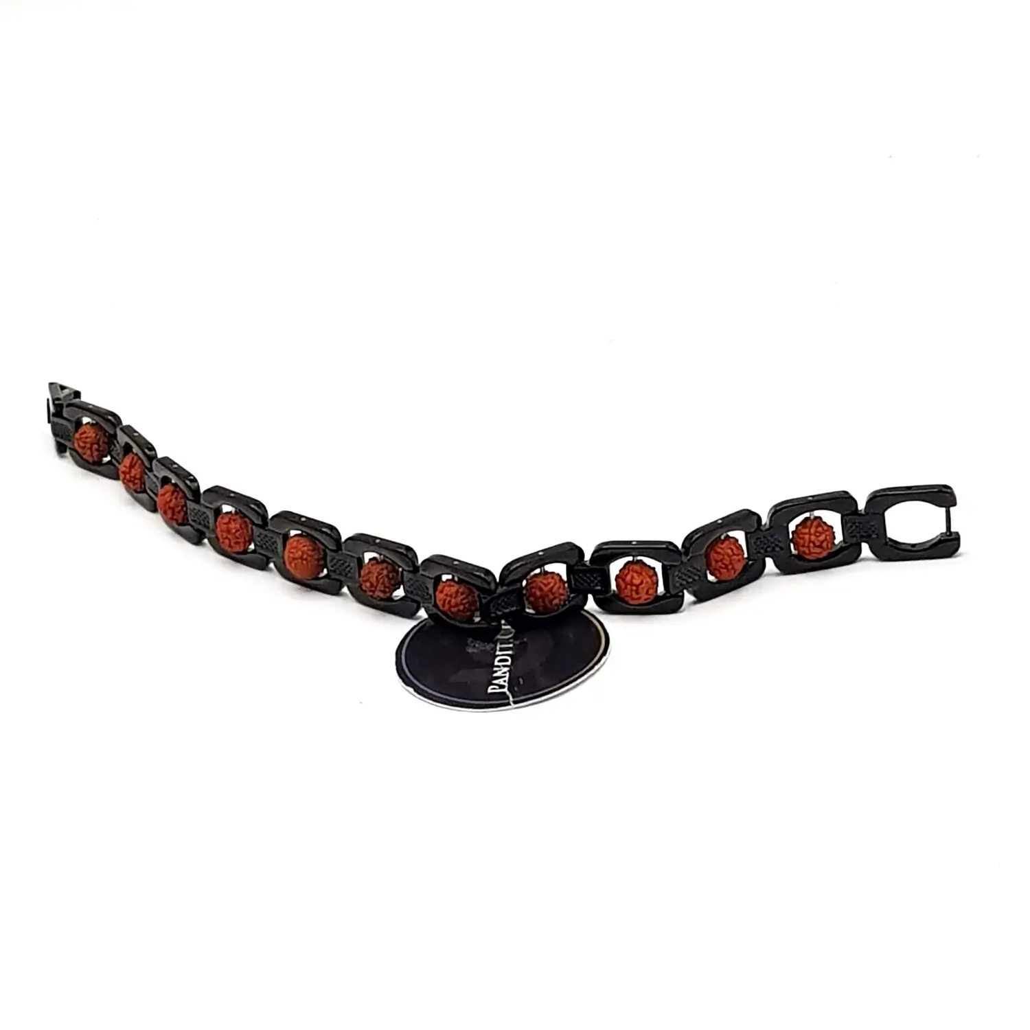 Rudraksha Bracelet – Black Metal - Image 3