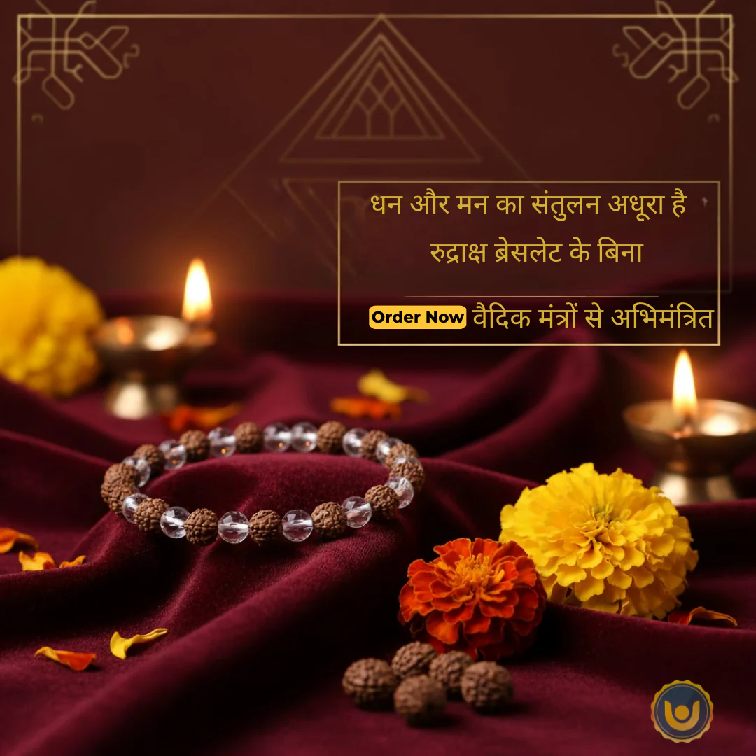 Rudraksha Crystal Bracelet - Enhancing Beauty & Awareness - Image 5