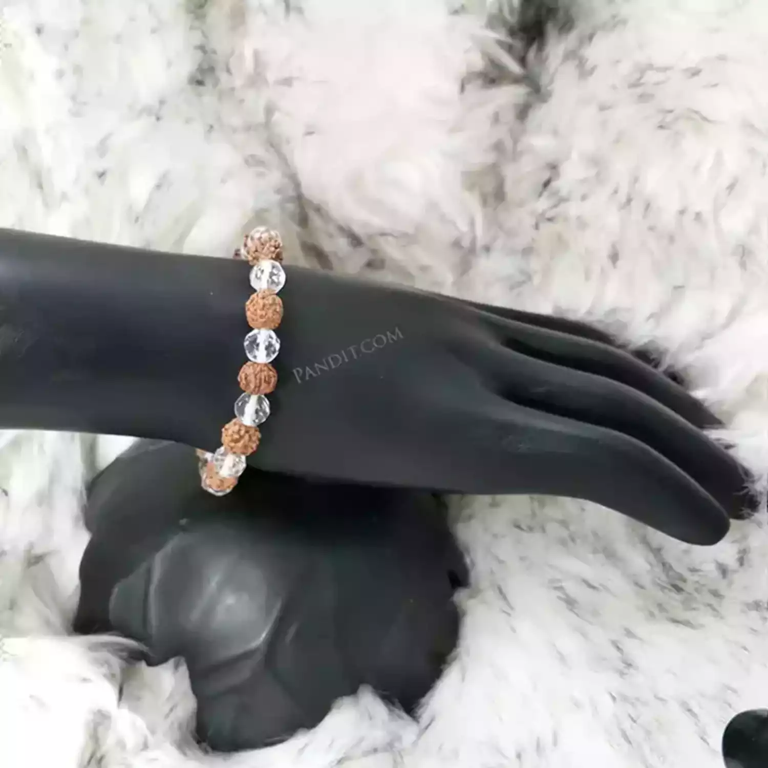 Rudraksha Crystal Bracelet - Enhancing Beauty & Awareness - Image 6