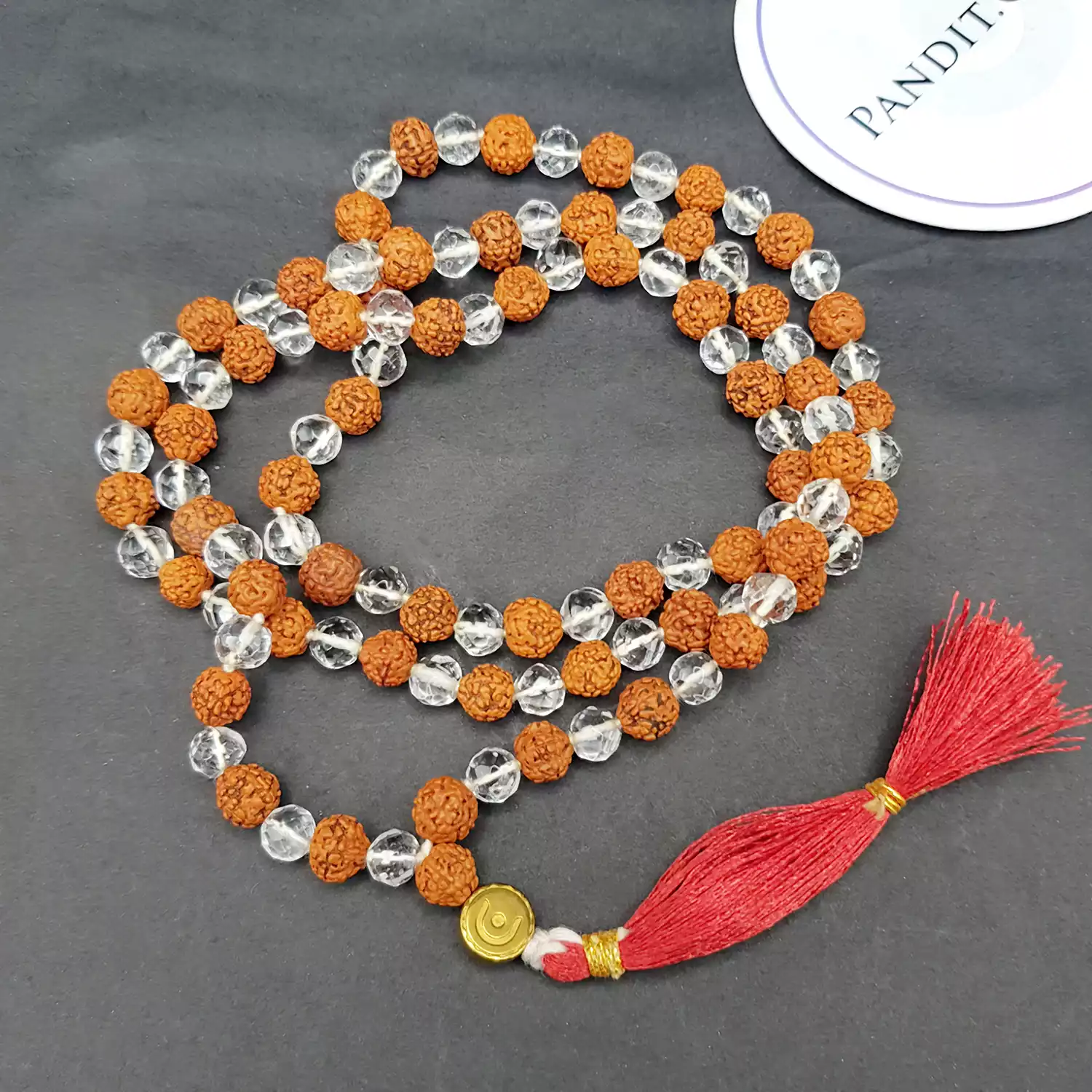 Rudraksha Crystal Mala - To Please Lord Shiva & Mental Strength - Image 3