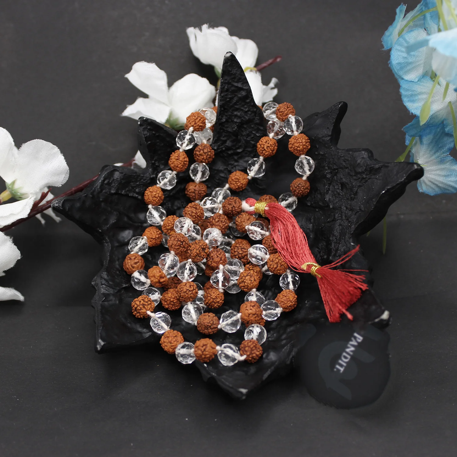 Rudraksha Crystal Mala - To Please Lord Shiva & Mental Strength - Image 4