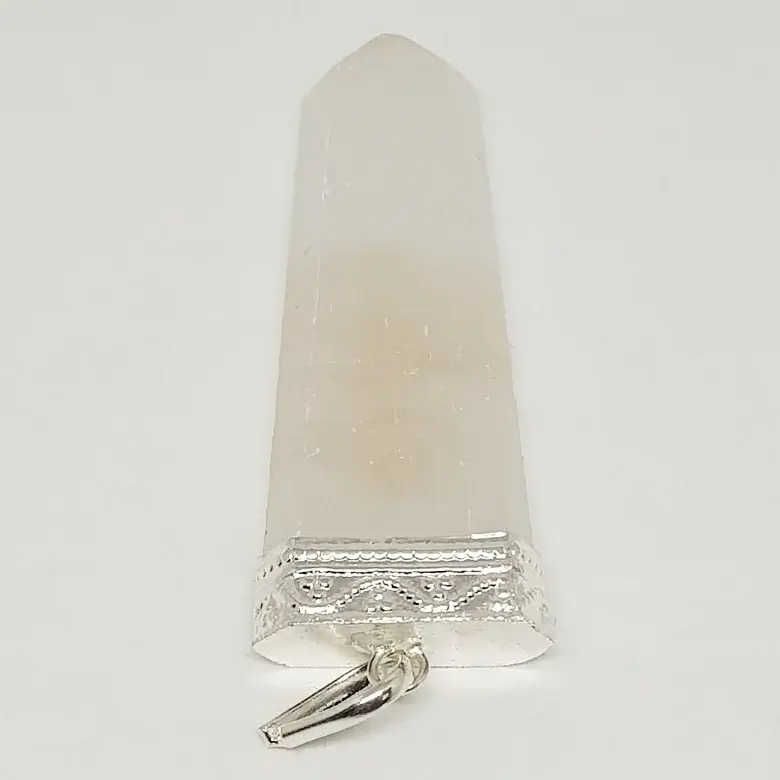 Selenite Om Pencil Pendant - Image 7