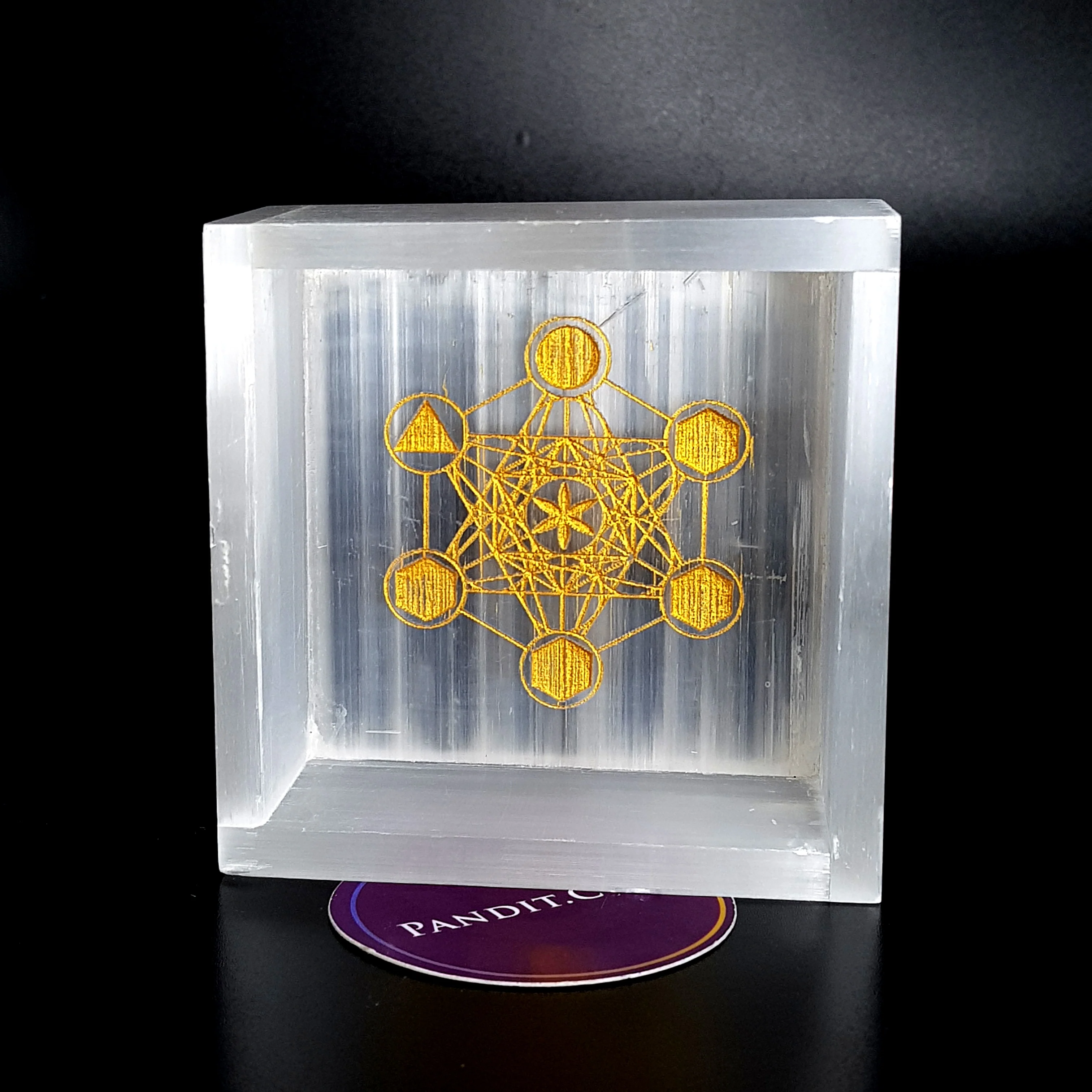 Selenite Urja Yantra Square Charging Bowl - Image 3