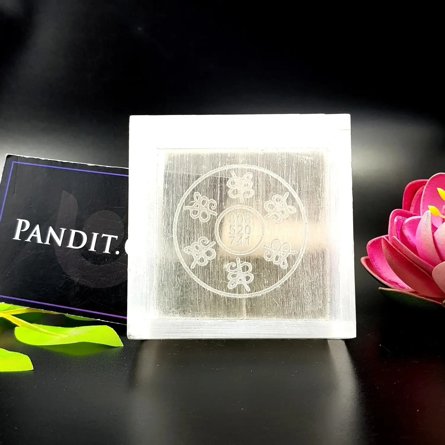 Selenite Zibu Symbol Square Charging Bowl - Image 6