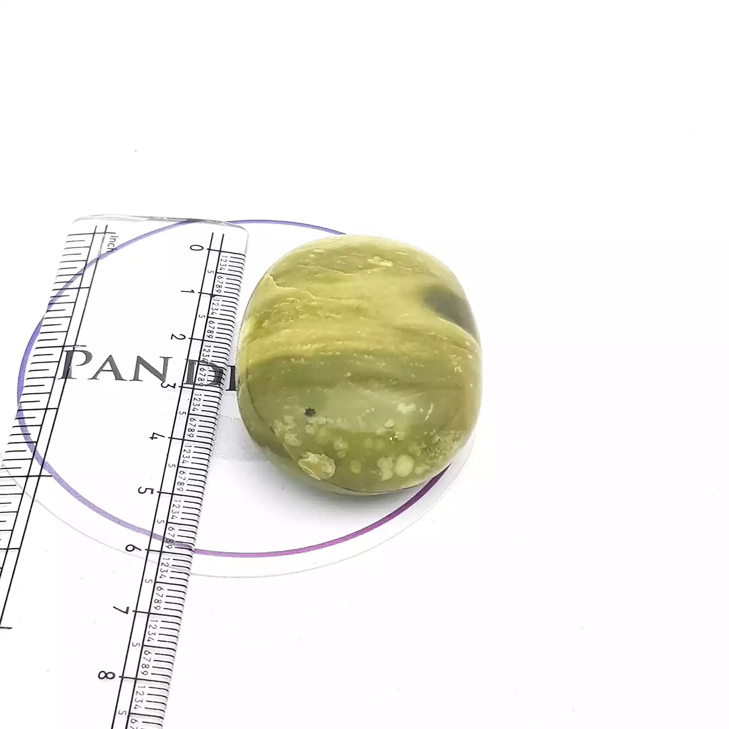 Serpentine Healing Crystal Palm Stone - Image 4