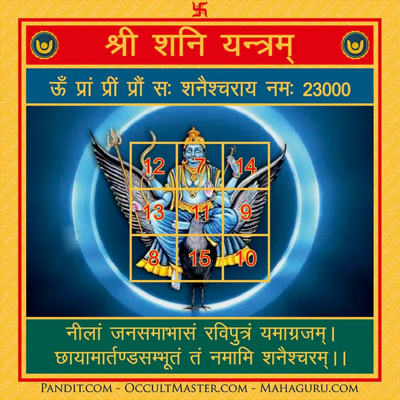 Shri Shani Yantra - Image 3
