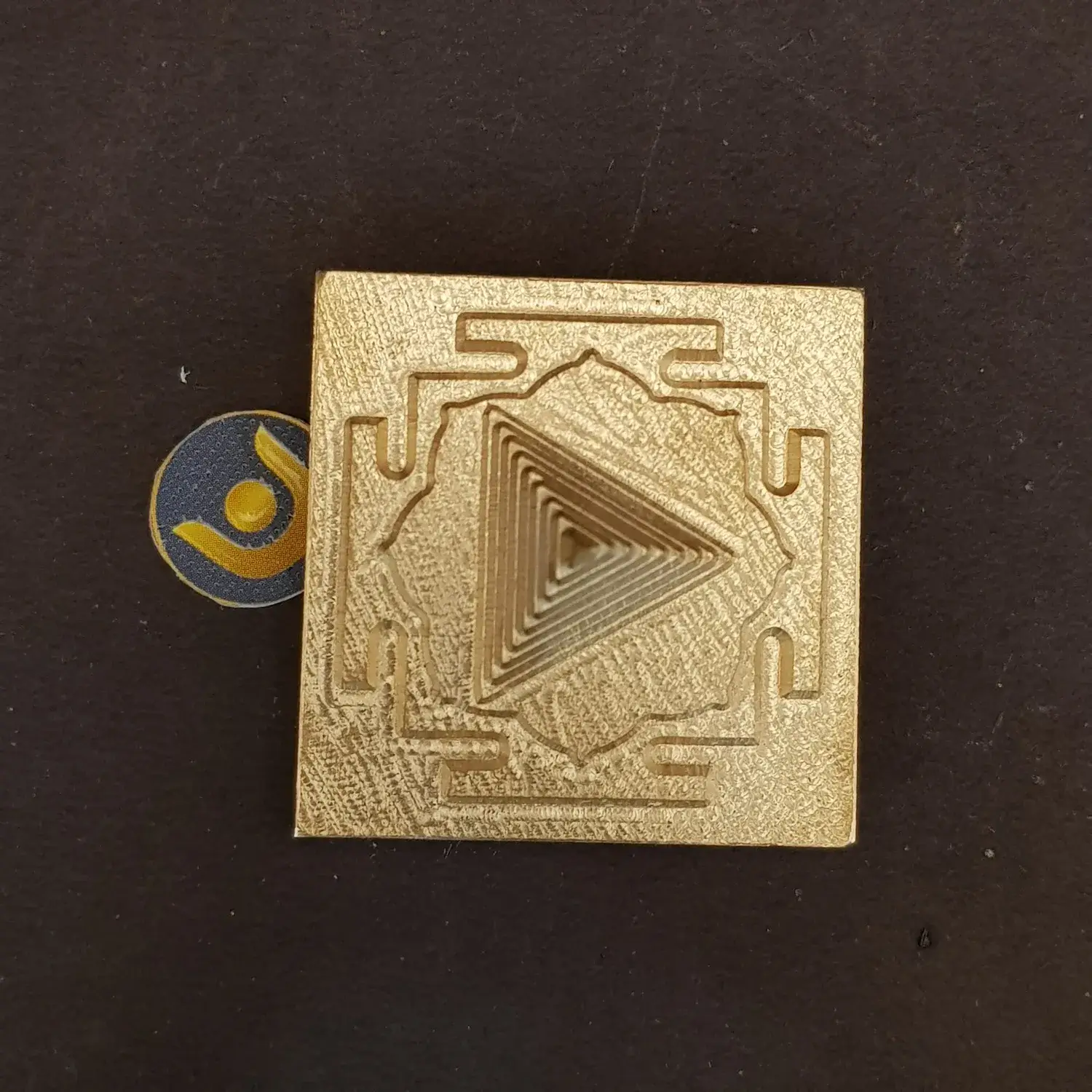Shri Tripur Bhairavi Pujan Brass Yantra - Image 3